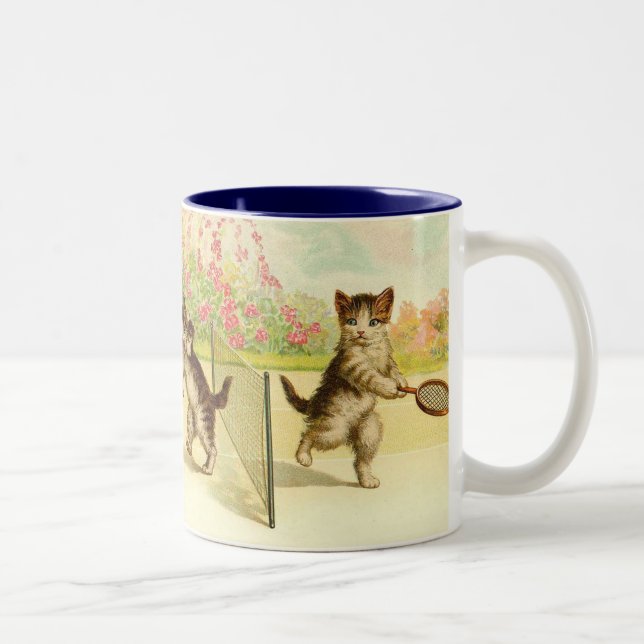 Taza del vintage del tenis (Derecha)