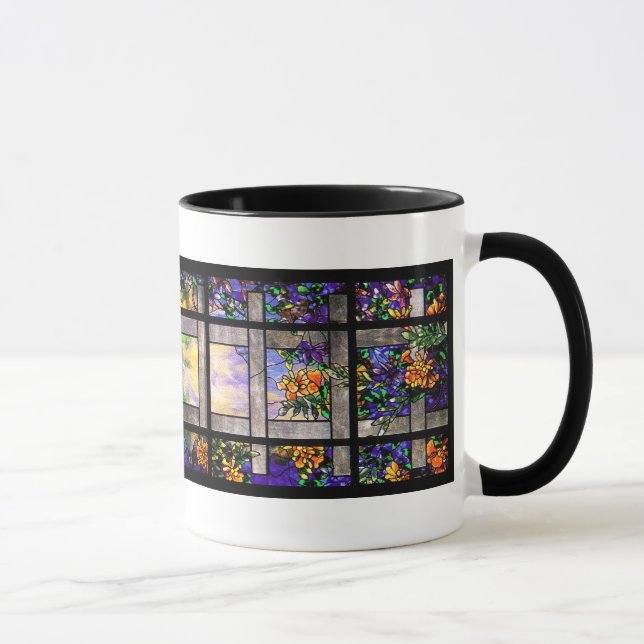 Taza del vitral de Tiffany del jardín (Derecha)