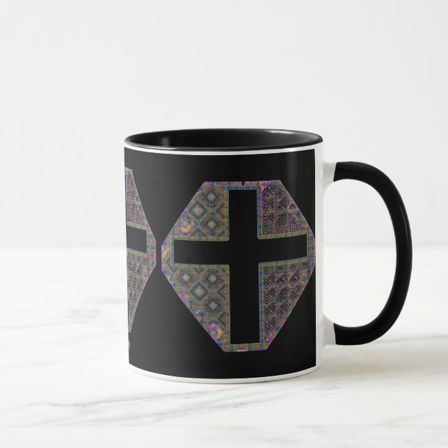 Taza del vitral en triplicado (Derecha)