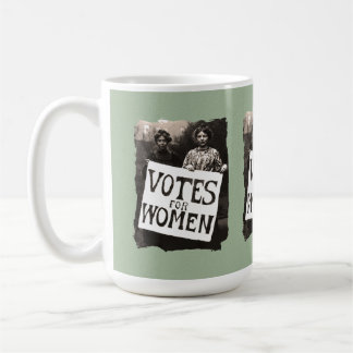 Taza del voto de la vintage mujer