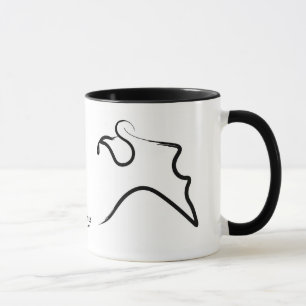 Taza del zodiaco de Gaudesse del "acuario"