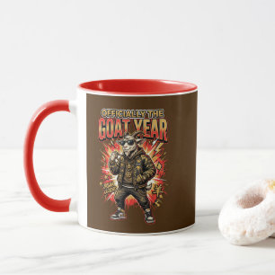 Taza del zodíaco del Año Nuevo Lunar Cabra de Fueg