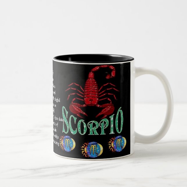 Taza del zodiaco del Rótulo del nacimiento del (Derecha)