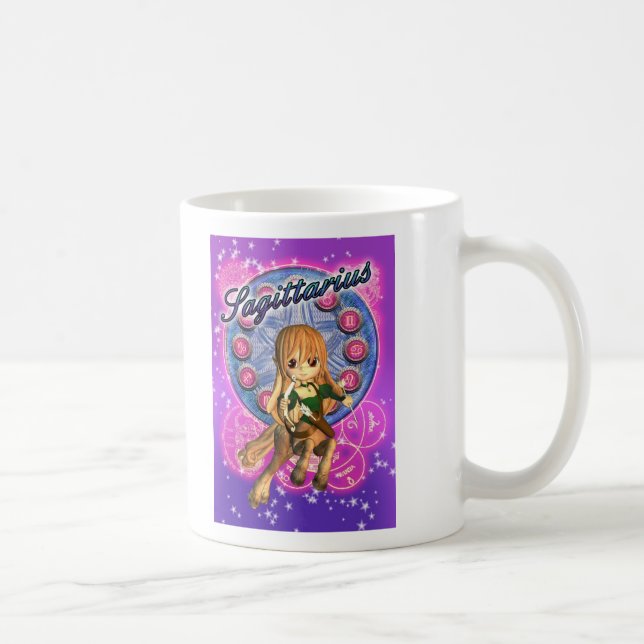 Taza del zodiaco del sagitario con el Centaur (Derecha)