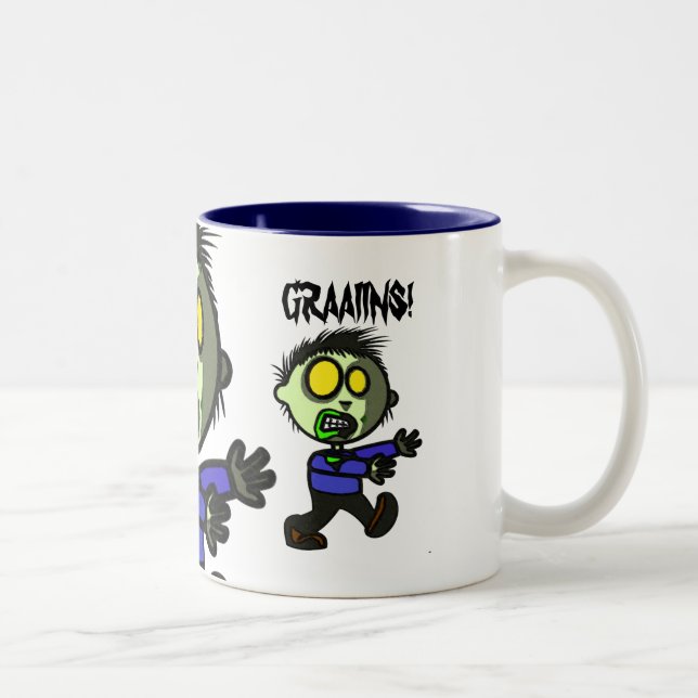 Taza del zombi del vegano (Derecha)