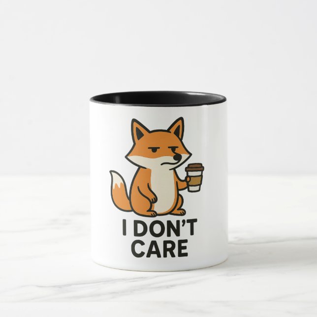 Taza del zorro divertido (Centro)