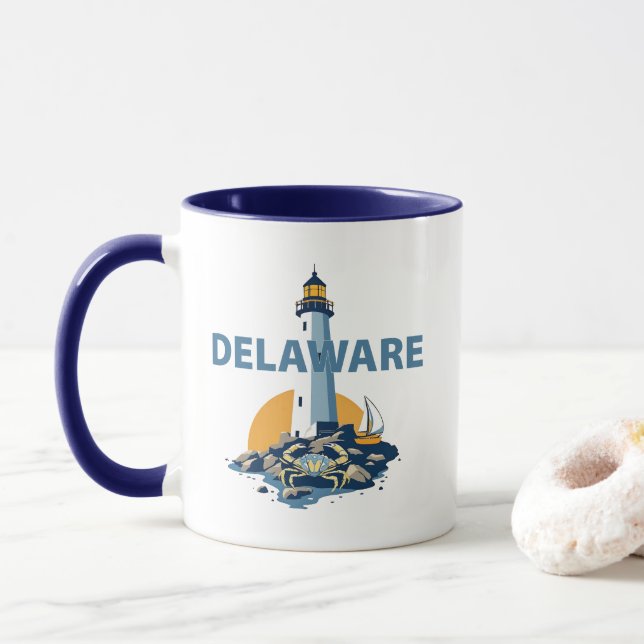 Taza Delaware (Estados Unidos de América) (Con donut)