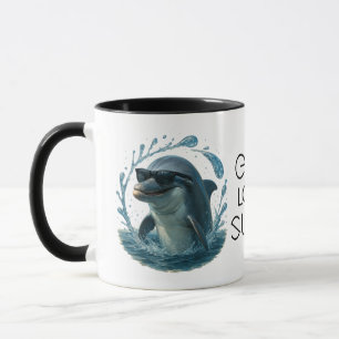 Taza Delfín con gafas de sol – Día del ballene y delfín