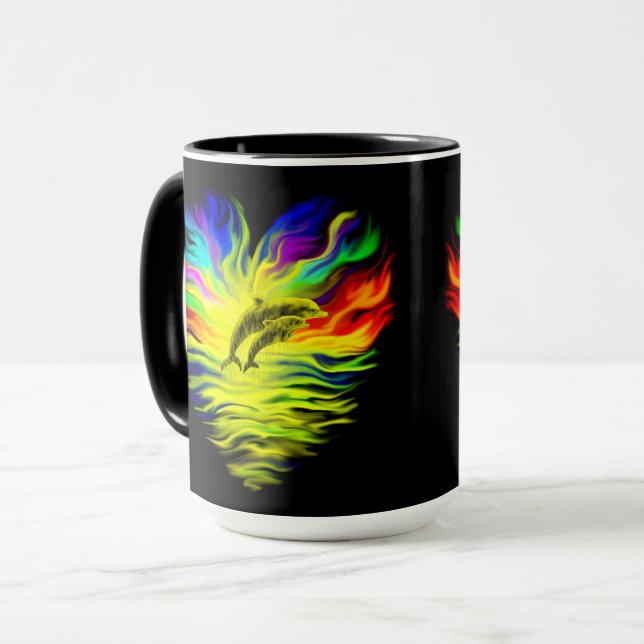 Taza Delfines al sol (Anverso izquierdo)