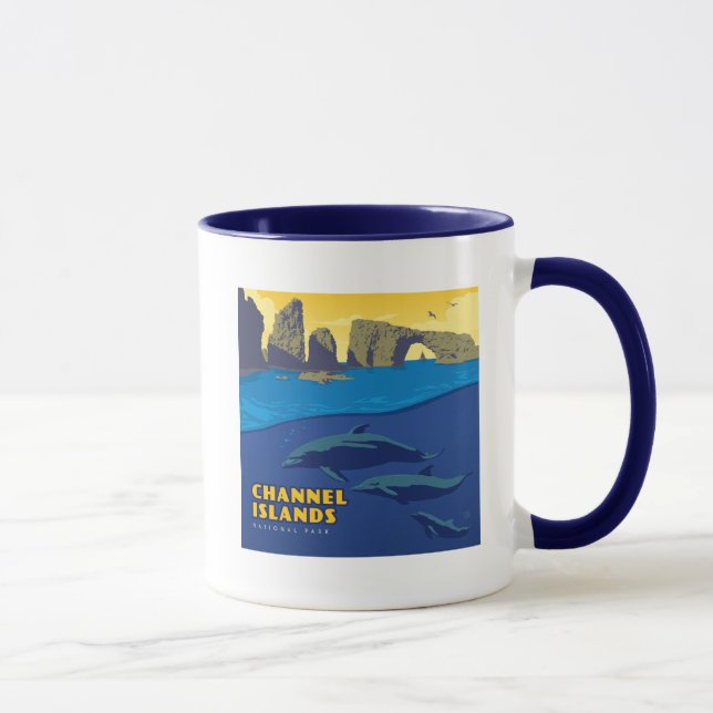 Taza Delfines del Parque Nacional de las Islas del Cana (Derecha)