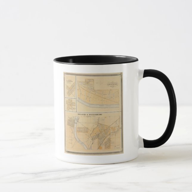 Taza Delfos y Pittsburg con ciudades suburbanas (Derecha)