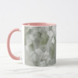 Taza Delicado arte de flores botánicas impresionistas b