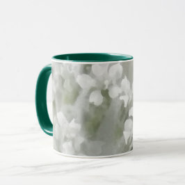 Taza Delicado arte de flores botánicas impresionistas b