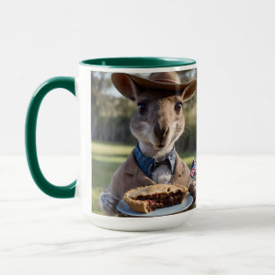 Taza "Delicia al Aire Libre: Un canguro come un pastel