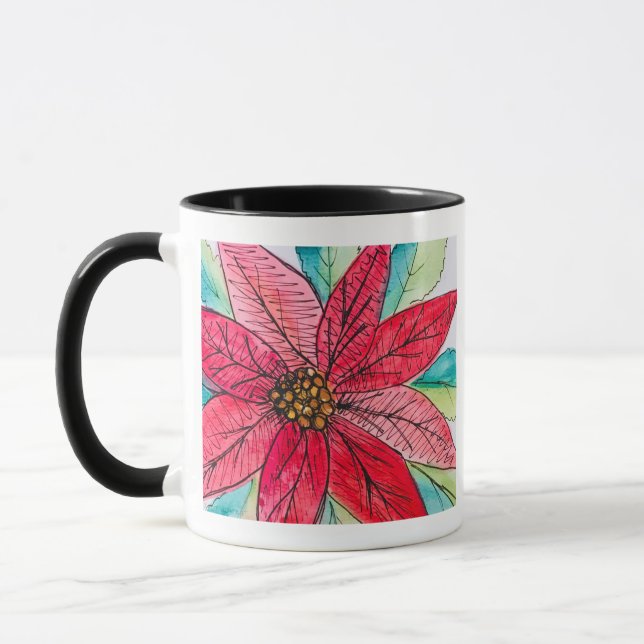 Taza Delicia de Poinsettia (Izquierda)