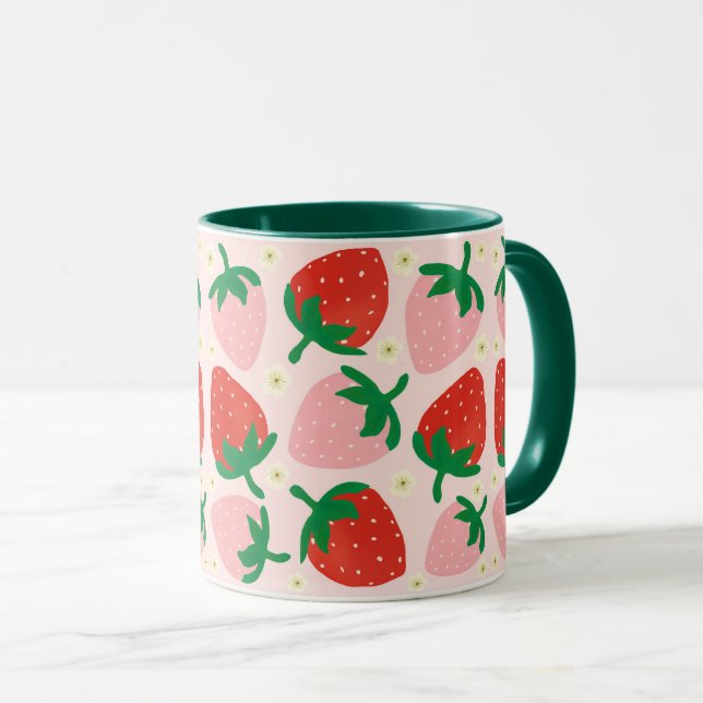 Taza Delicias Dulces de Frutas  Rosa Suave (Anverso derecho)
