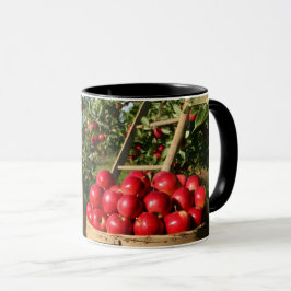 Taza Deliciosa cosecha saludable de manzana roja