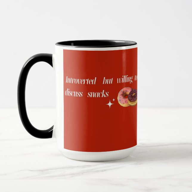 Taza Deliciosa Donut - Mug rosa y chocolate (Izquierda)