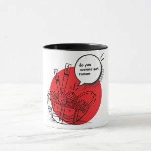 Taza Delicioso Ramen Kawaii - Comida Japonesa Divertida