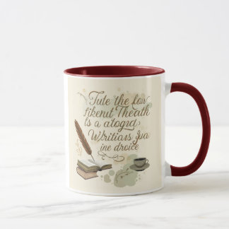Taza "Delight Mug del escritor: Citas Inspiradoras para