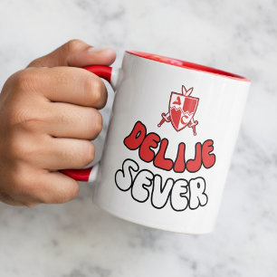 Taza Delijes Rojos Blancos del Norte Porristas Estrella