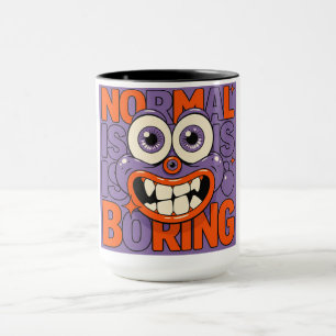 Taza Demasiado extraño para encajar – Dibujos animados