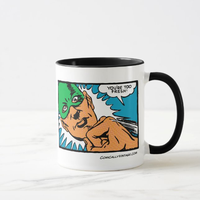 Taza ¡Demasiado fresco! (Derecha)