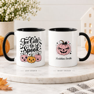 Taza Demasiado Lindo Para Asustar Calabaza de Halloween