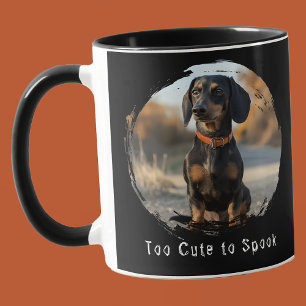 Taza Demasiado Lindo para Asustar Foto de Perro Persona