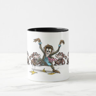 Taza Demasiado negocio de monos