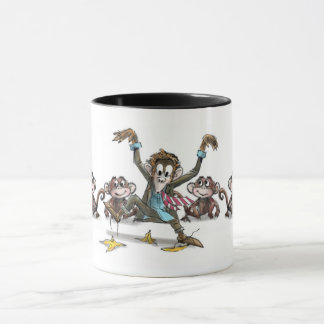 Taza Demasiado negocio de monos