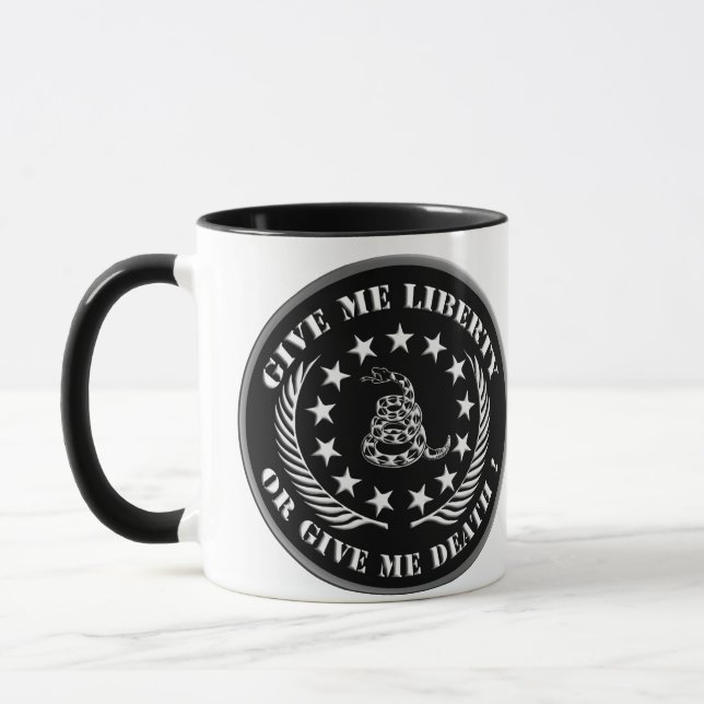 TAZA ¡DÉME LA LIBERTAD O DÉME LA MUERTE! (Izquierda)