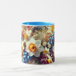 Taza DEMI ` Floral Daffodil ~ Mug