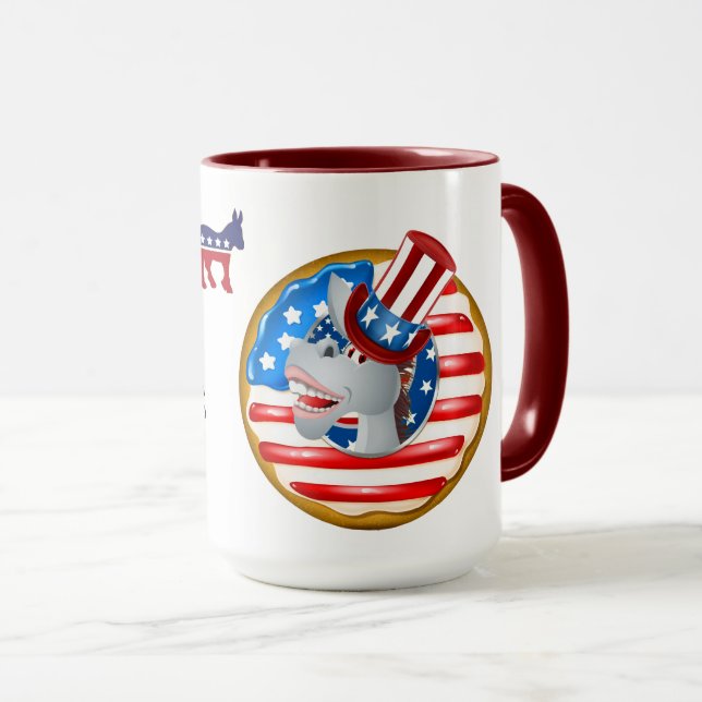 Taza Democracia Dios bendiga a Estados Unidos (Anverso derecho)
