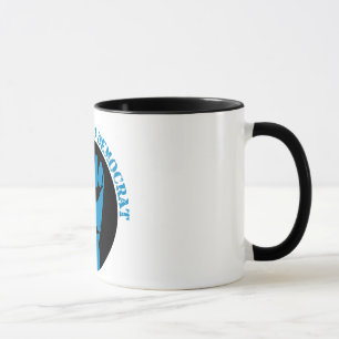 Taza demócrata de sangre azul.