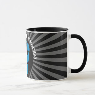 Taza demócrata de sangre azul.