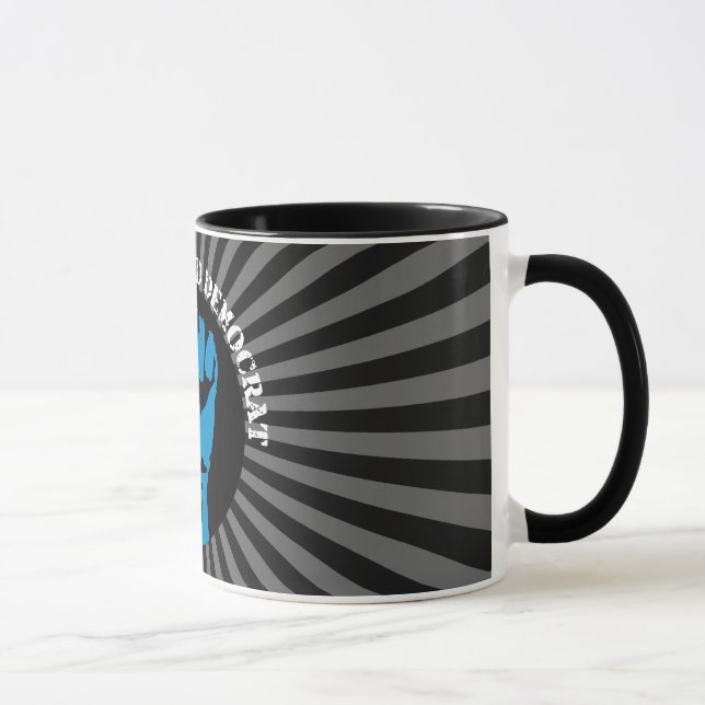 Taza demócrata de sangre azul. (Derecha)