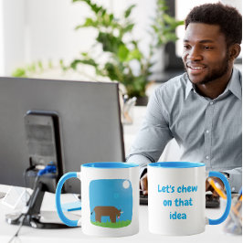 Taza Démosle una Mordida a Esa Idea Toro Divertido