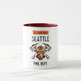Taza Departamento de Bomberos de Seattle 19. Plantilla 