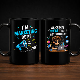 Taza Departamento de Marketing Divertido Equipo de Of