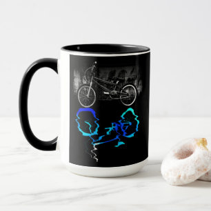 Taza Deporte de Bicicleta BMX Reflexión Coloreada