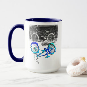 Taza Deporte de Bicicleta BMX Reflexión Coloreada