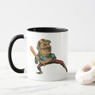 Taza Deportes Antiguos, Bateador de Béisbol Enojado