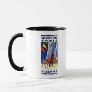 Taza Deportes de invierno en Yosemite PosterYosemite,