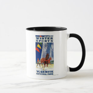 Taza Deportes de invierno en Yosemite PosterYosemite,