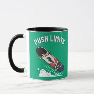 Taza Deportes extremos de monopatín superan límites.