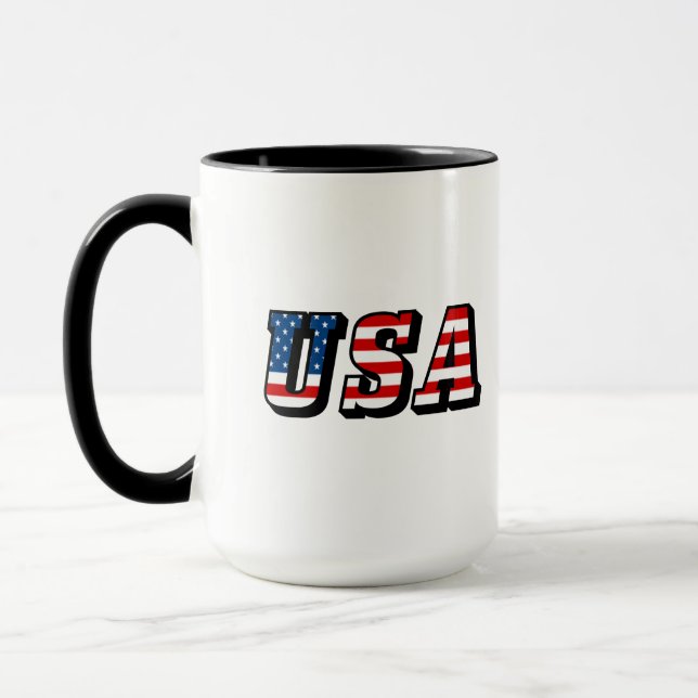 Taza Depósito de café del Ringer de la bandera de los E (Izquierda)