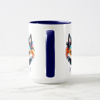 Taza Der Bunte Fuchs - Kopf Portrait