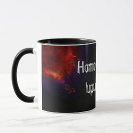 Taza Der Mensch ist dem Menschen ein Wolf. Taschennotiz