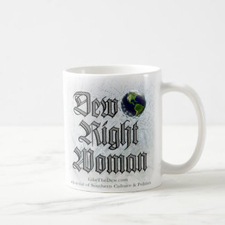 Taza derecha de la mujer del rocío